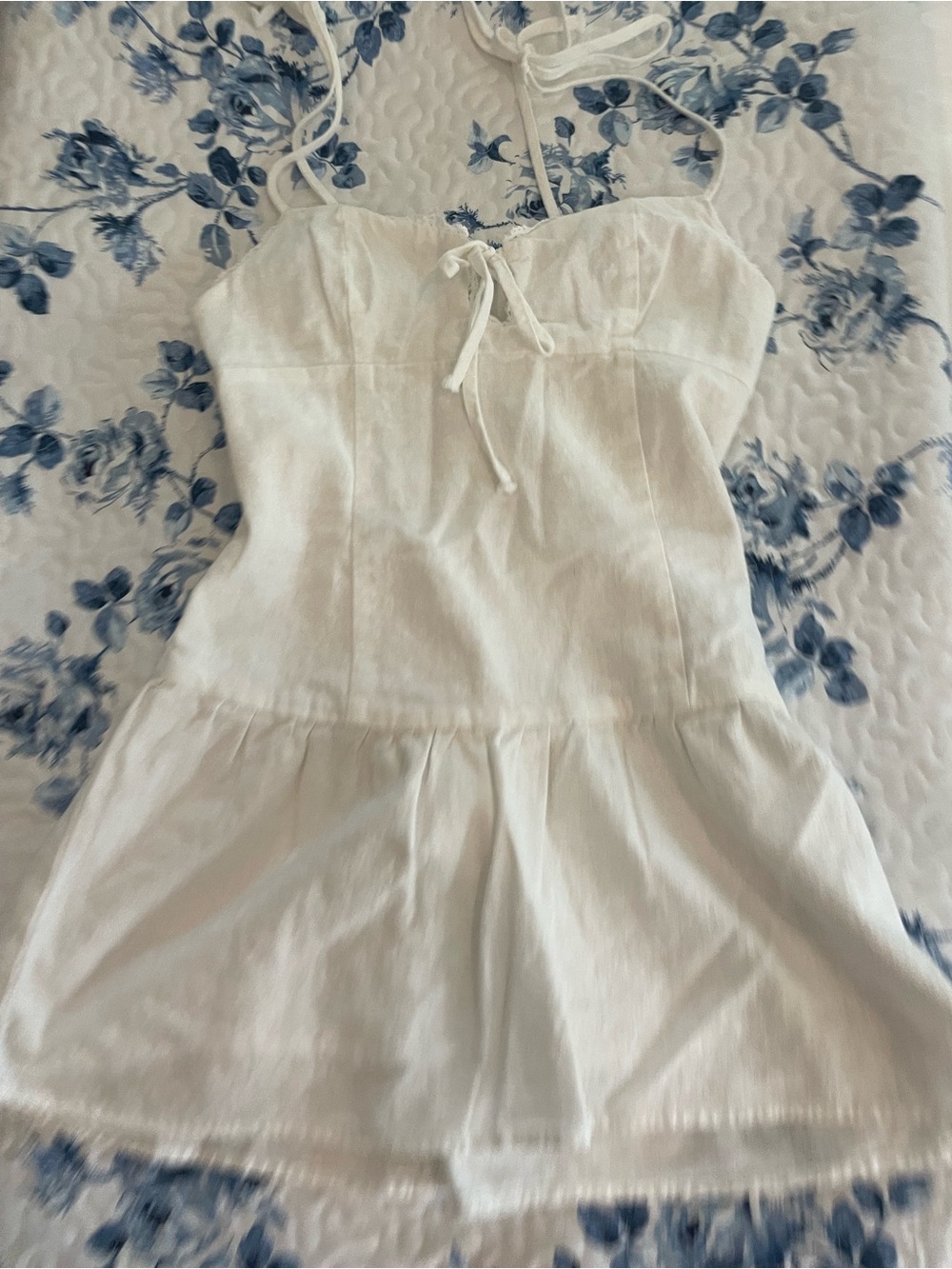 SUPRE White Spaghetti-Strap Summer Dress